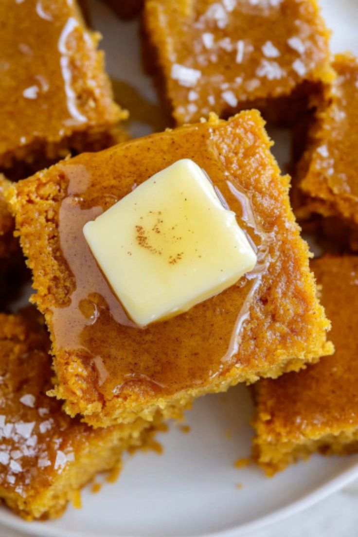 Pumpkin Cornbread with Cinnamon Honey Butter Pumpkin Cornbread with Cinnamon Honey Butter