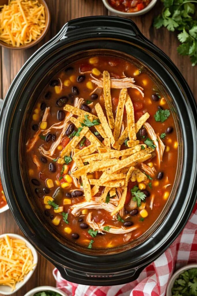 Slow Cooker Tortilla Soup