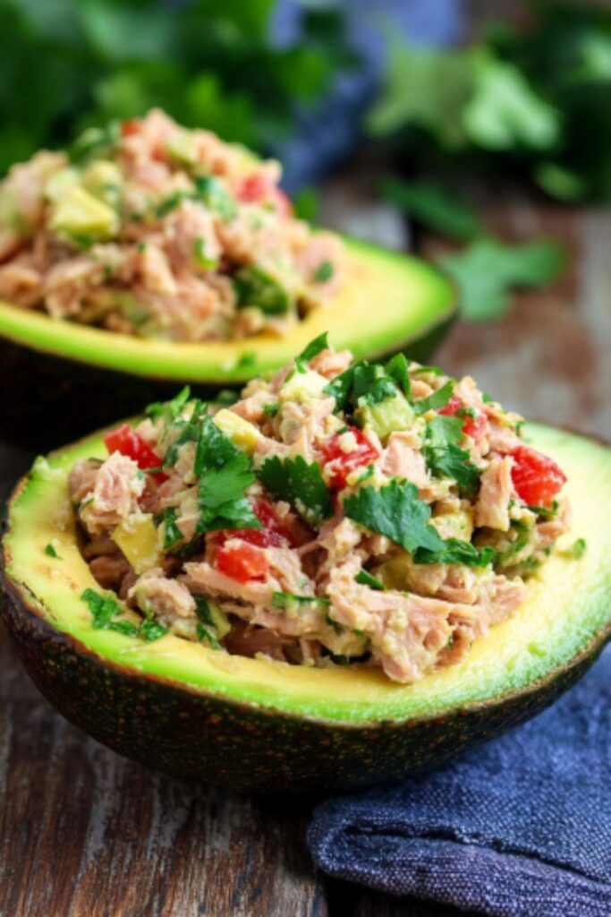 Tuna Stuffed Avocados