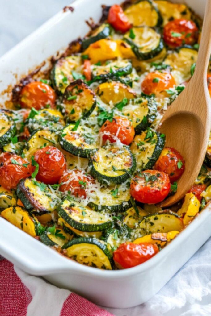 Zucchini Tomato Bake Recipe