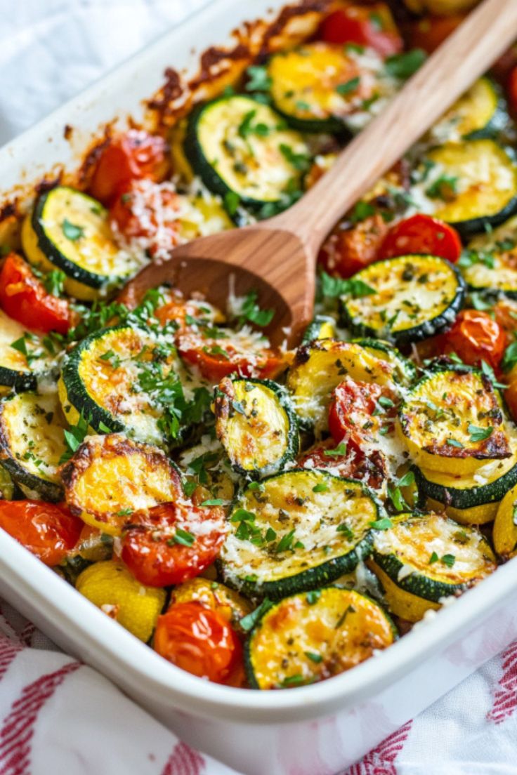 Zucchini Tomato Bake Recipe