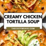 Creamy Chicken Tortilla Soup