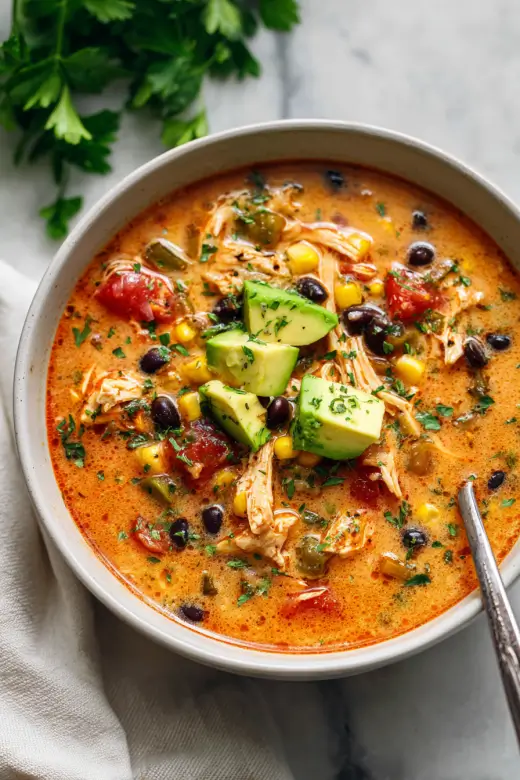 Easy Chicken Taco Soup Easy Chicken Taco Soup