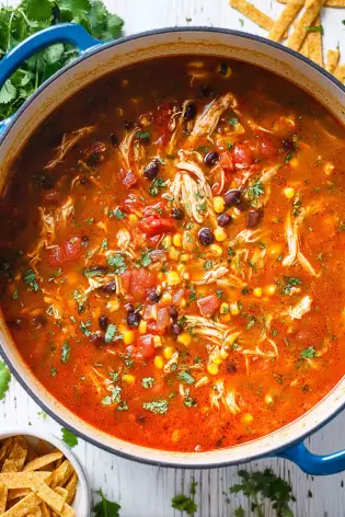 Easy Chicken Tortilla Soup Easy Chicken Tortilla Soup