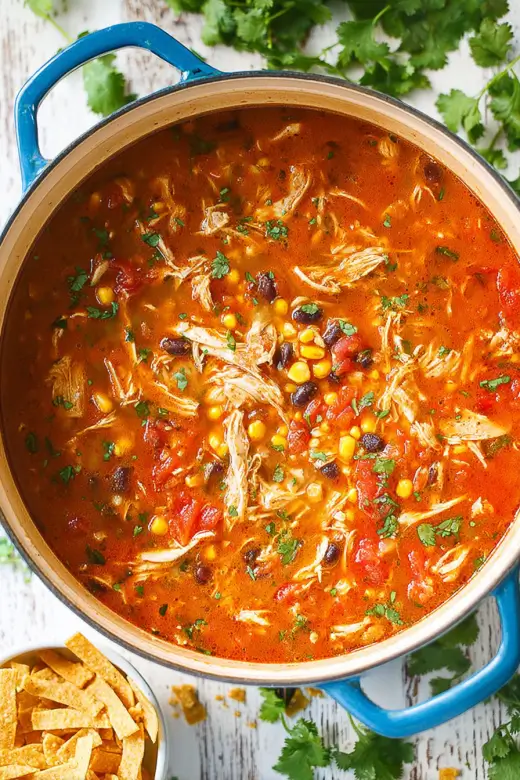Easy Chicken Tortilla Soup Easy Chicken Tortilla Soup