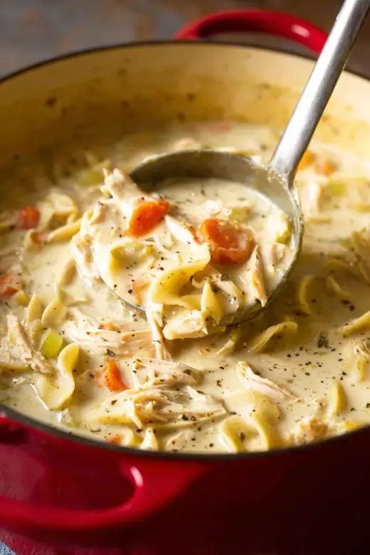 Easy Creamy Chicken Noodle Soup Easy Creamy Chicken Noodle Soup