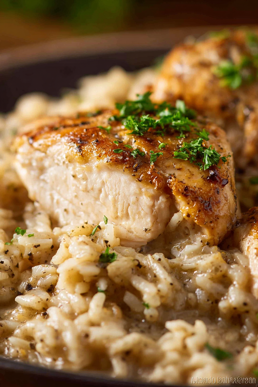 4-Ingredient Chicken & Rice Casserole