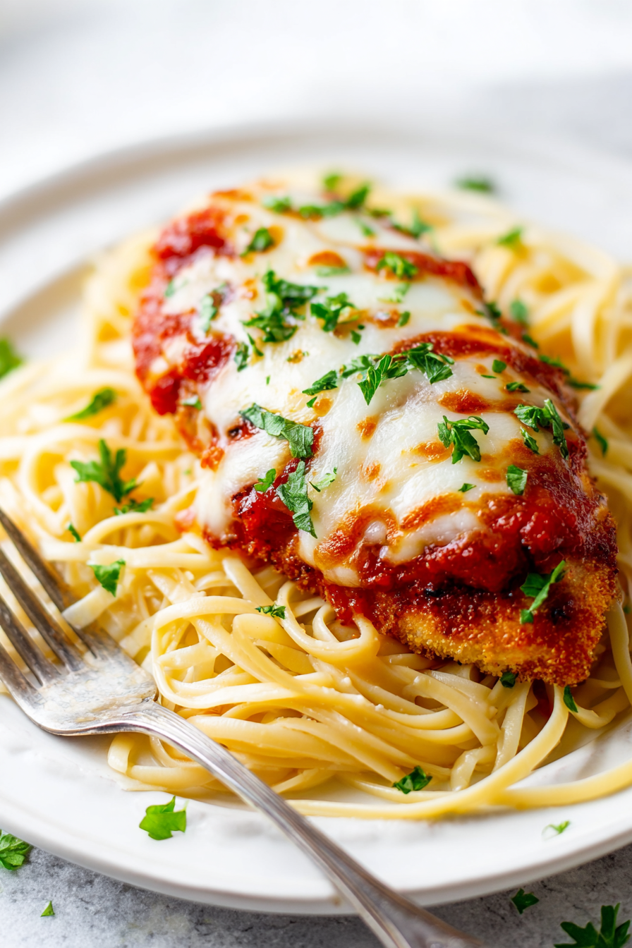 Baked Chicken Parmesan (Healthy Version)