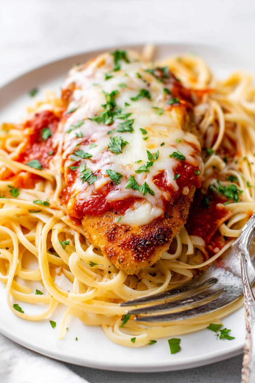 Baked Chicken Parmesan (Healthy Version)