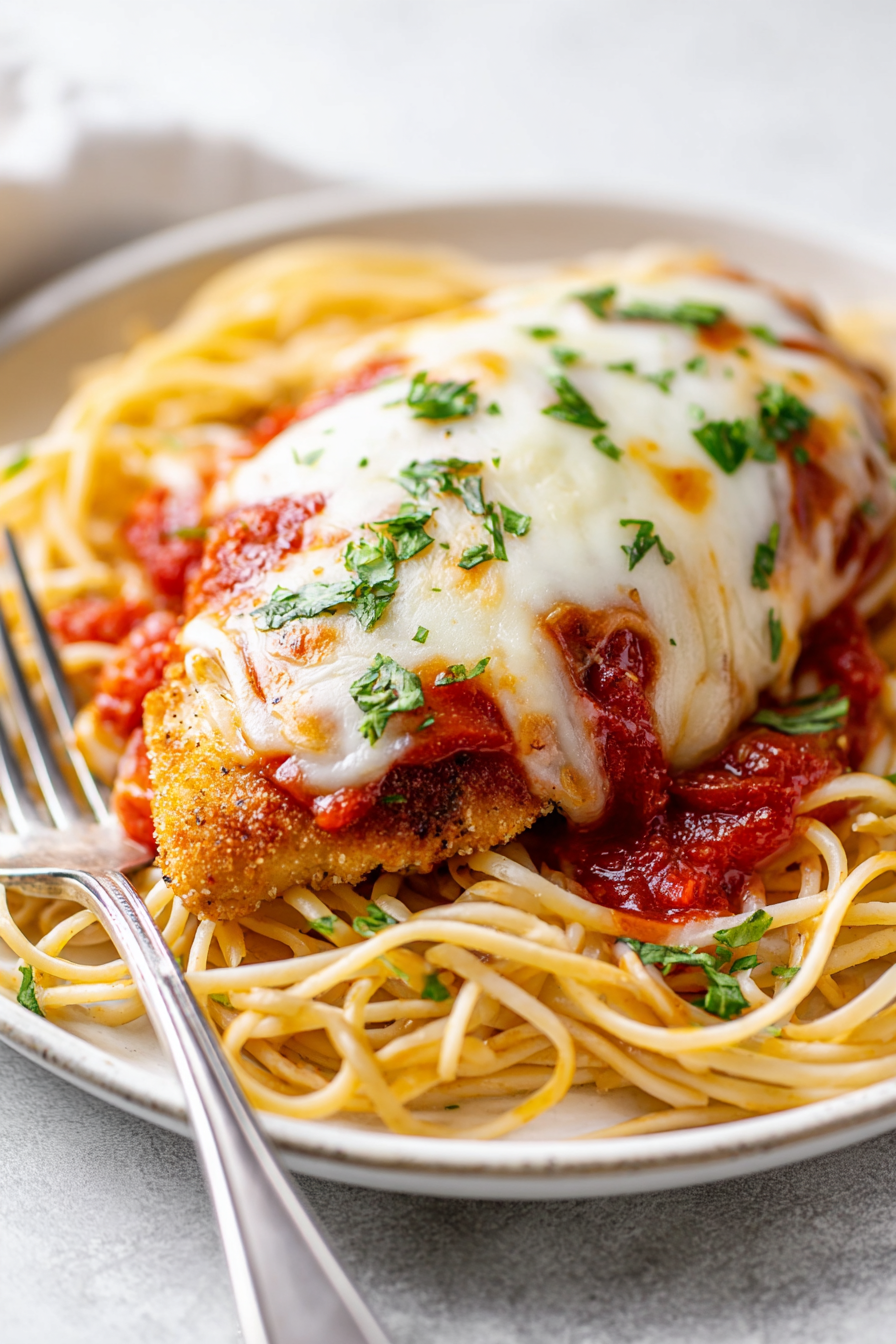Baked Chicken Parmesan (Healthy Version)