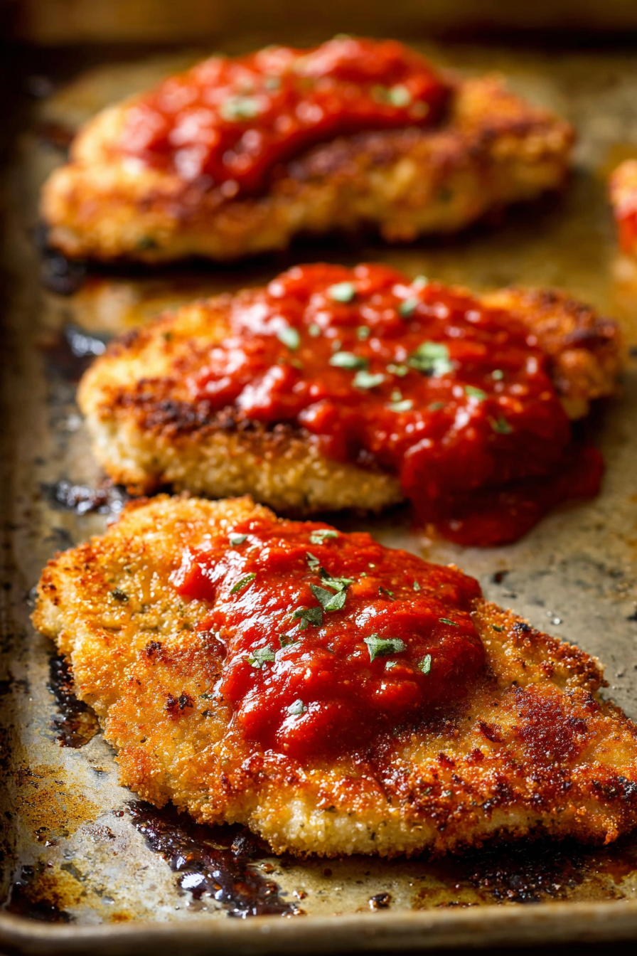 Baked Chicken Parmesan (Healthy Version)