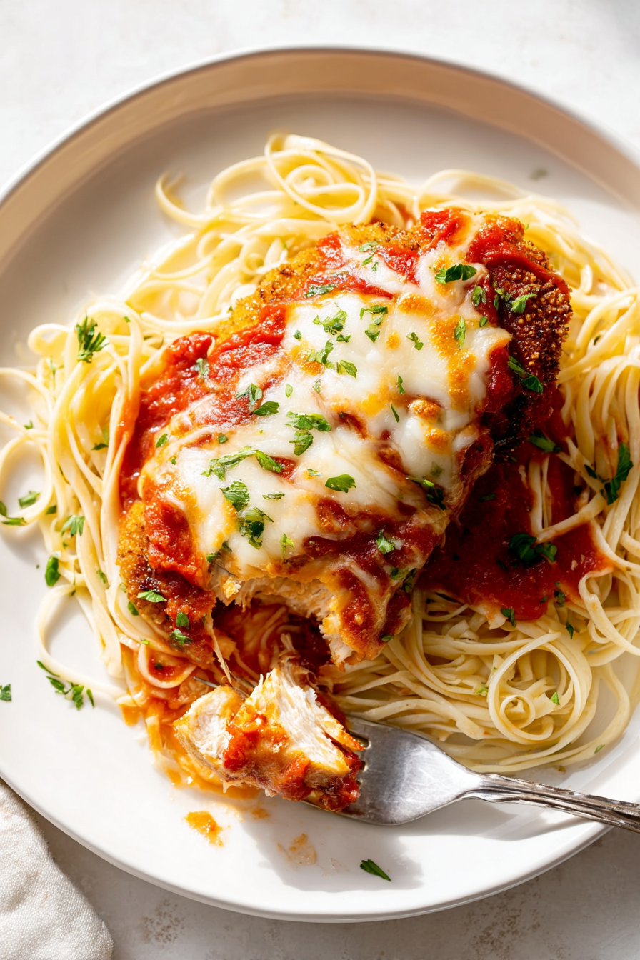 Baked Chicken Parmesan (Healthy Version)
