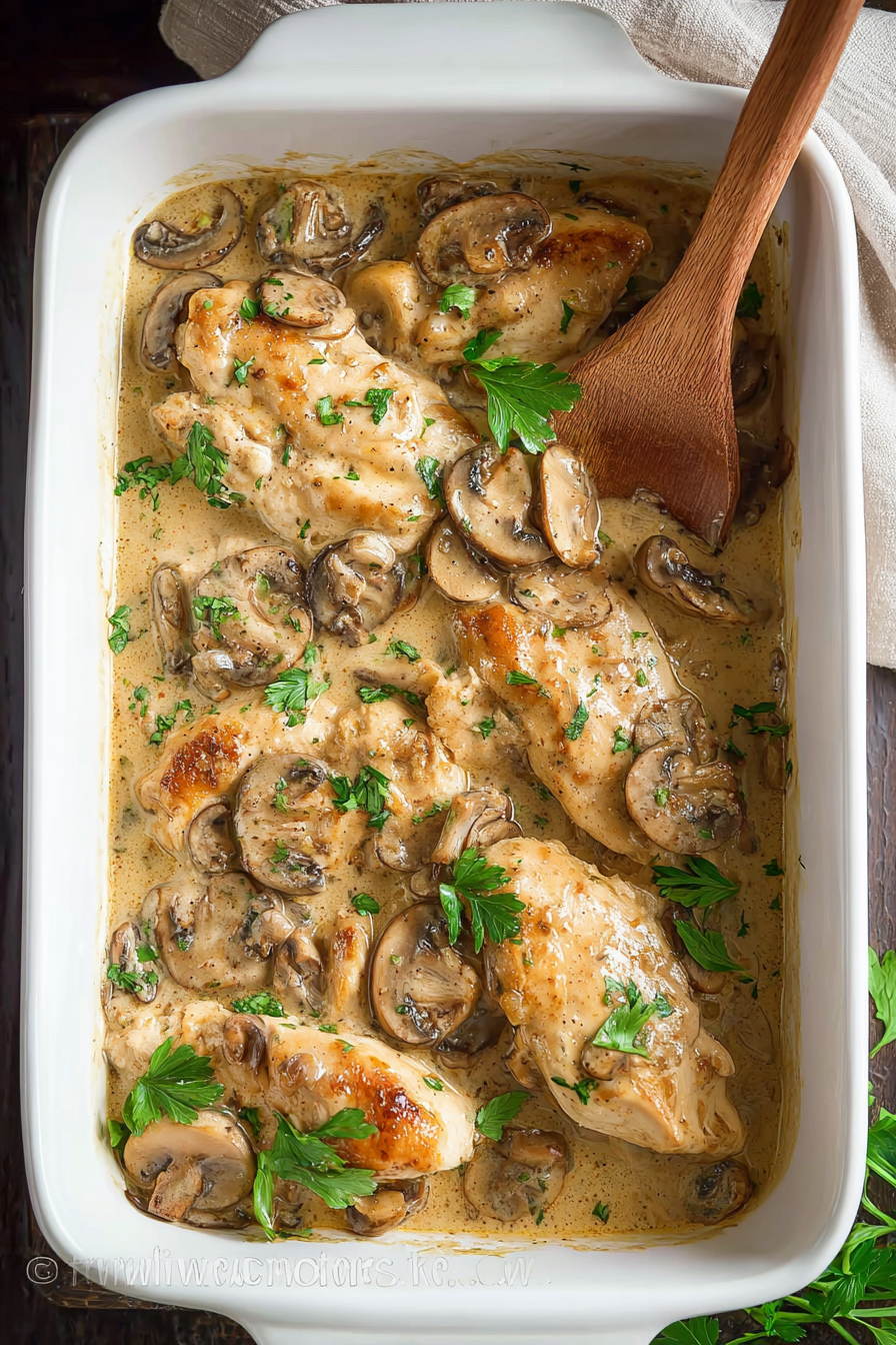 Chicken Gloria Casserole (Chicken and Mushroom Bake) 1