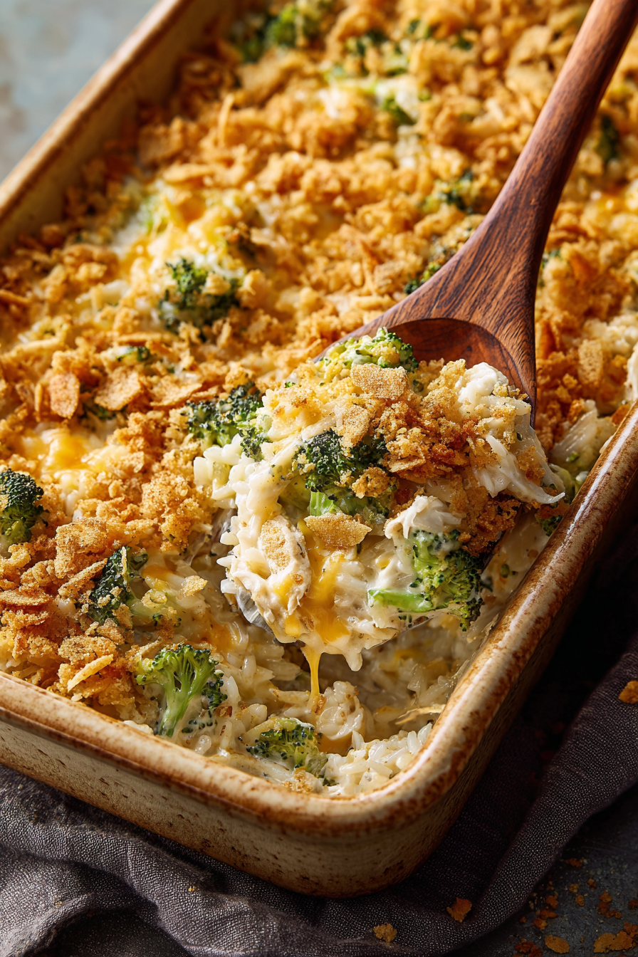 Creamy Chicken Broccoli Rice Casserole Creamy Chicken Broccoli Rice Casserole