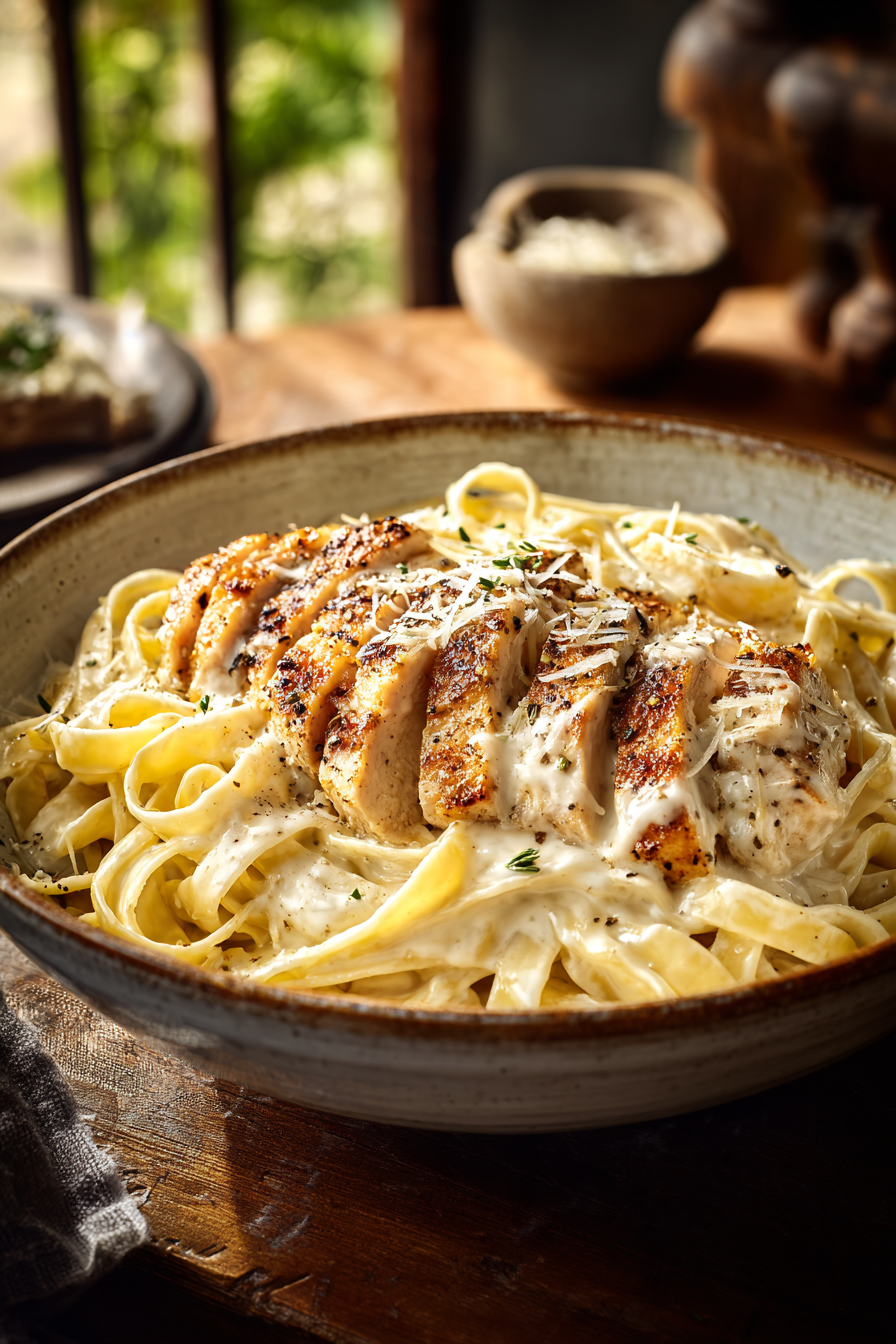 Creamy Chicken Fettuccine Alfredo Pasta Creamy Chicken Fettuccine Alfredo Pasta