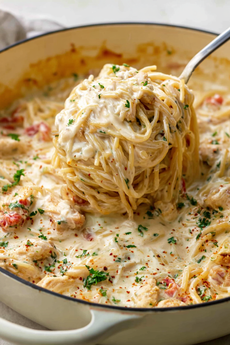 Creamy Chicken Spaghetti