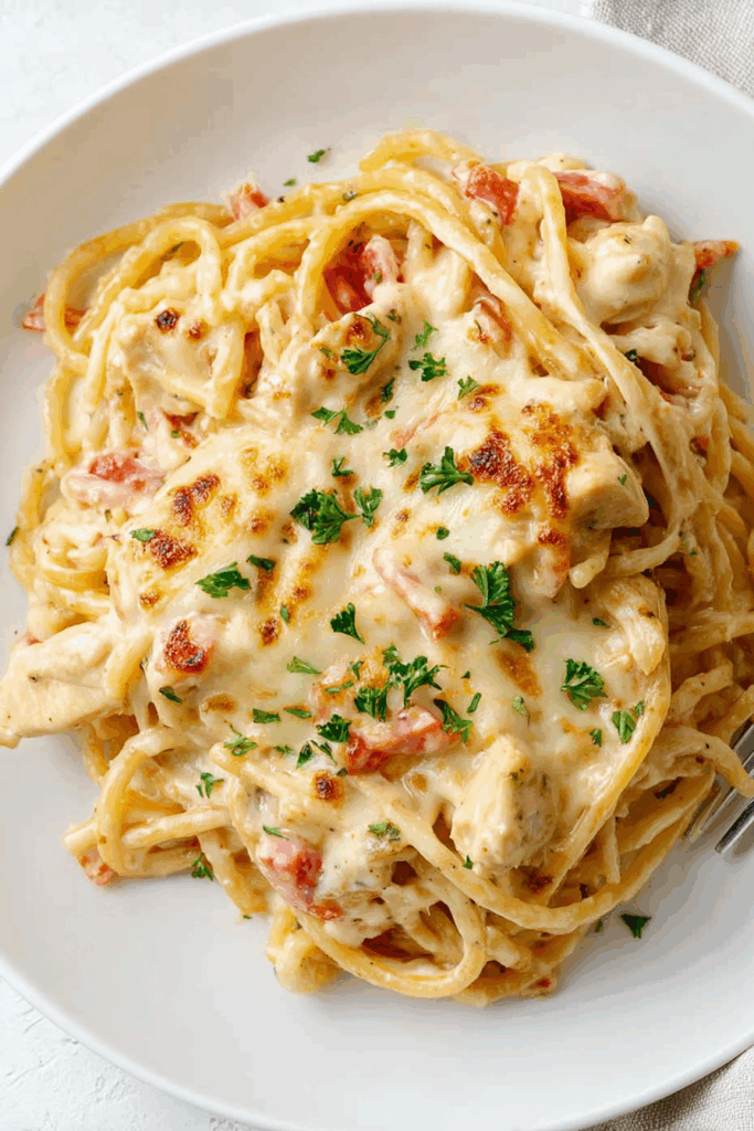 Creamy Chicken Spaghetti Creamy Chicken Spaghetti