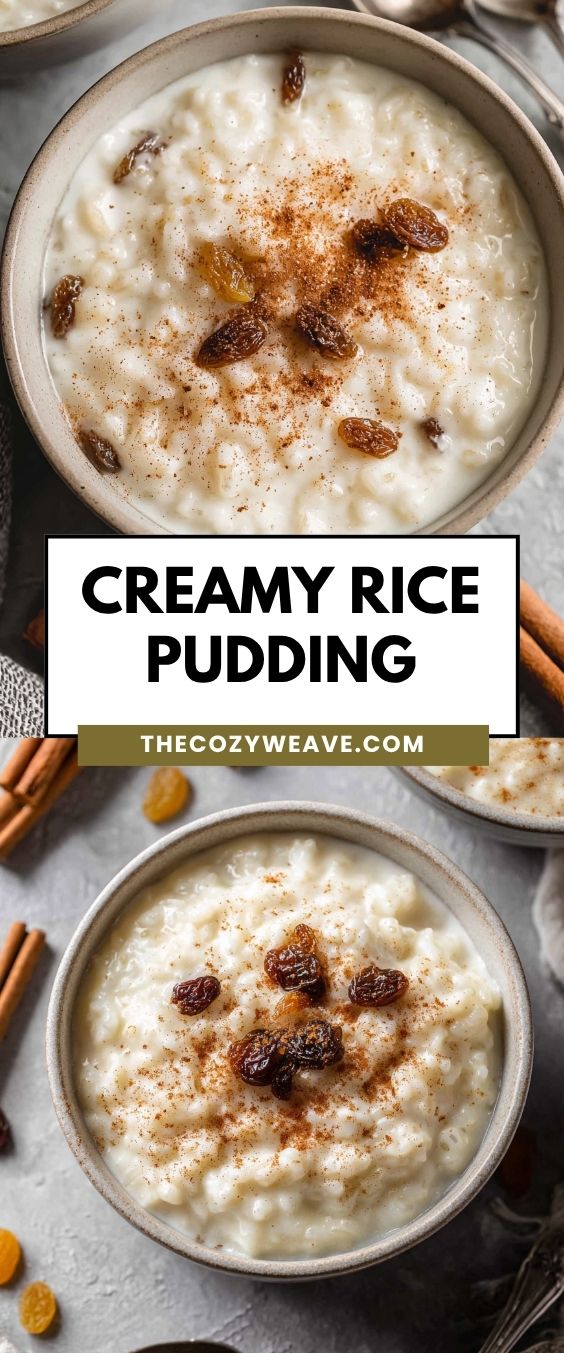 Creamy Rice Pudding - Thecozyweave