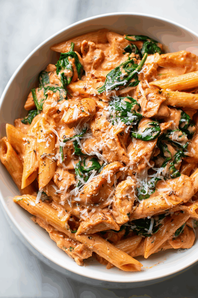 Creamy Tomato Spinach Chicken Pasta Creamy Tomato Spinach Chicken Pasta