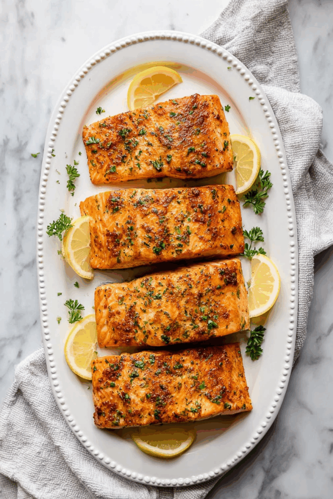 Crispy Moist Air Fryer Salmon