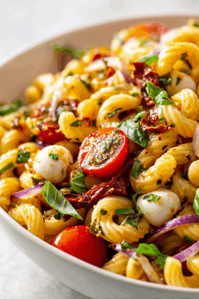 Delicious Sun-Dried Tomato Pasta Salad Delicious Sun-Dried Tomato Pasta Salad