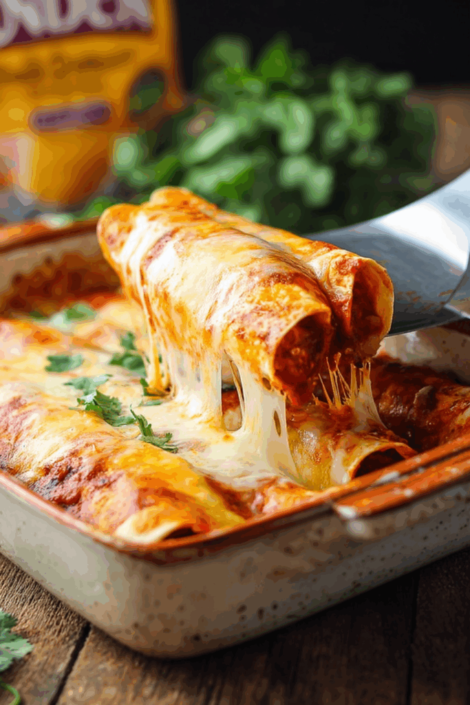 Easy 5-Ingredient Beef Enchiladas Easy 5-Ingredient Beef Enchiladas