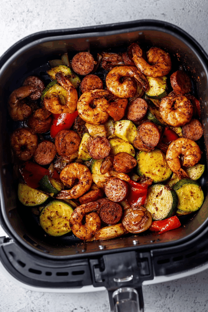 Easy Air Fryer Cajun Shrimp Dinner Easy Air Fryer Cajun Shrimp Dinner
