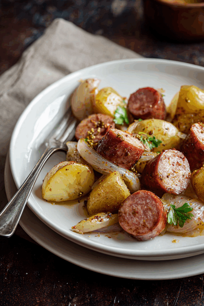 Easy Air Fryer Sausage and Potatoes Dinner Easy Air Fryer Sausage and Potatoes Dinner