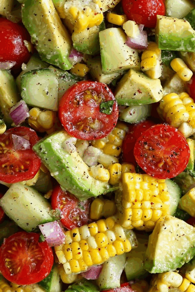 Easy Avocado, Corn & Tomato Salad Easy Avocado, Corn & Tomato Salad