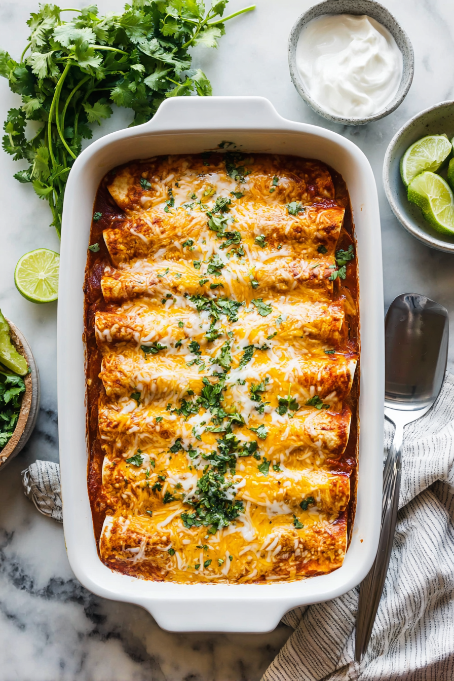 Easy Chicken Enchiladas