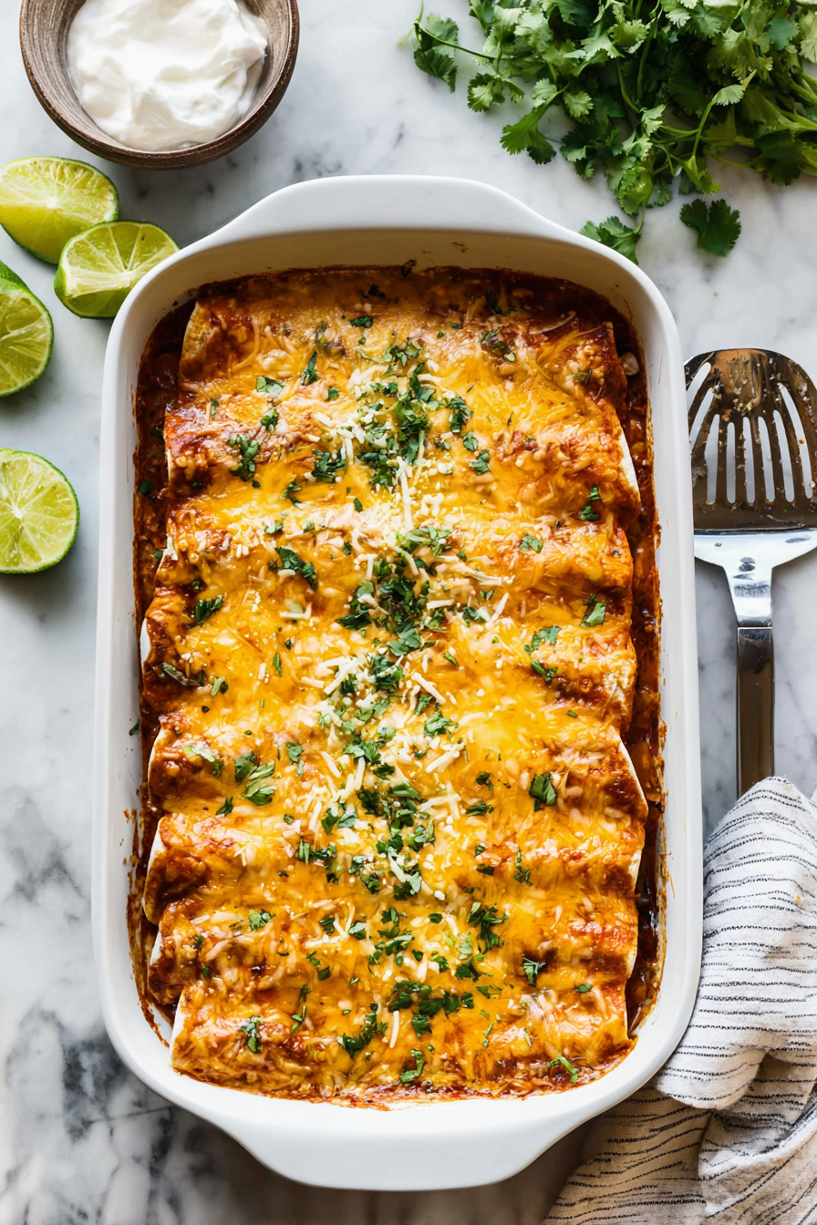 Easy Chicken Enchiladas