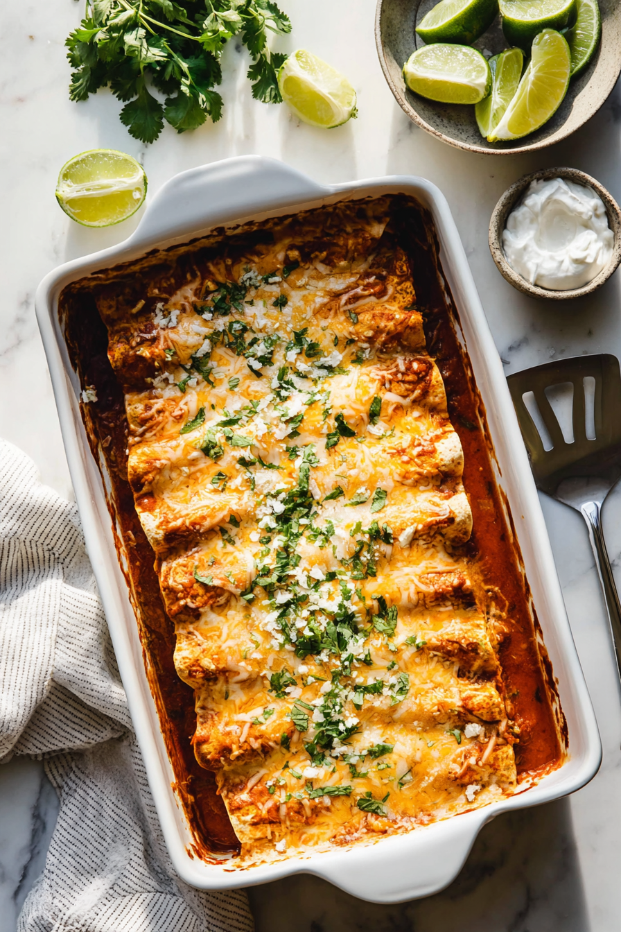 Easy Chicken Enchiladas