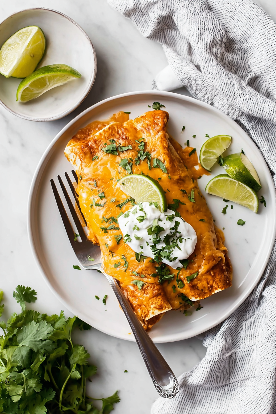 Easy Chicken Enchiladas