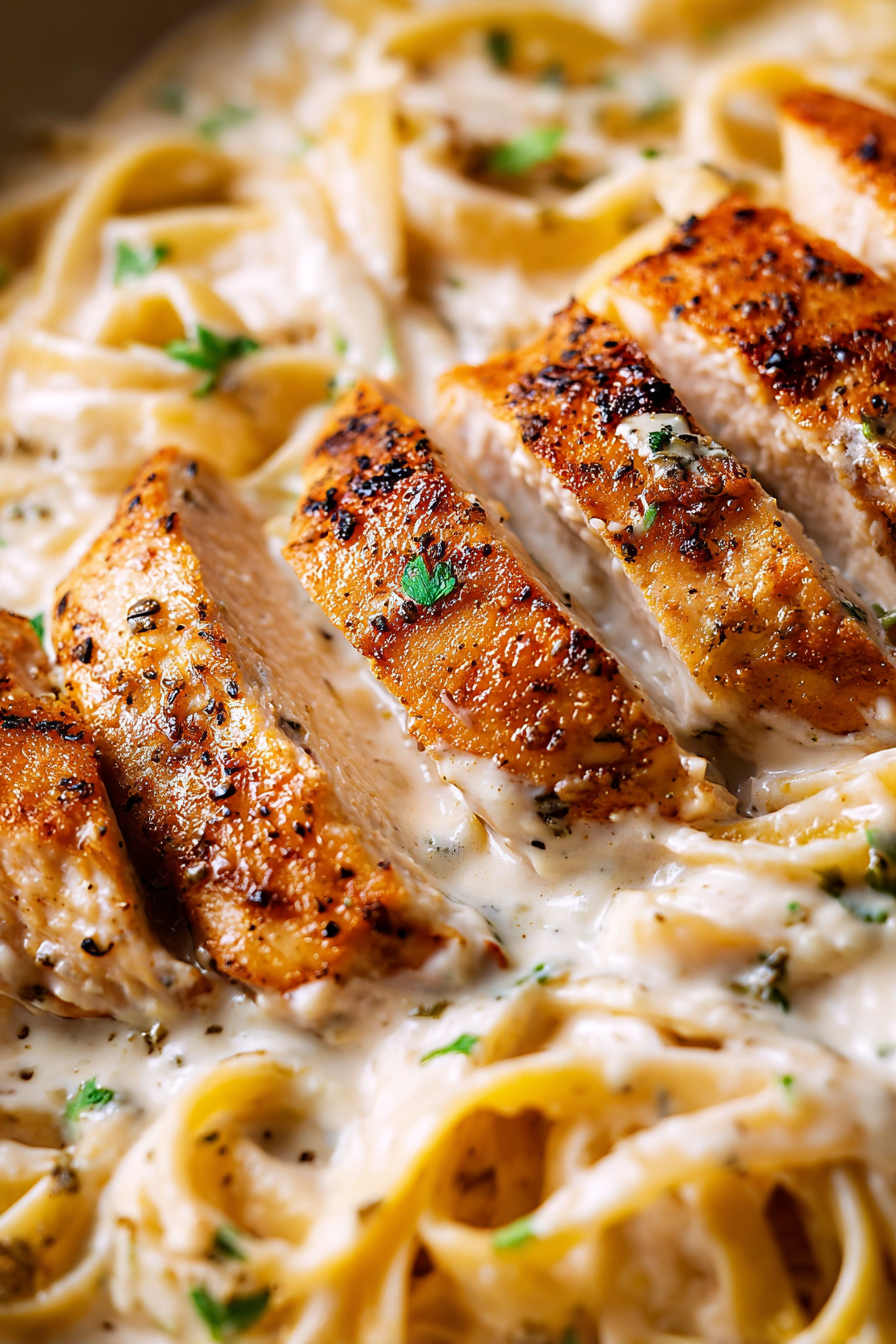 Easy Chicken Fettuccine Alfredo