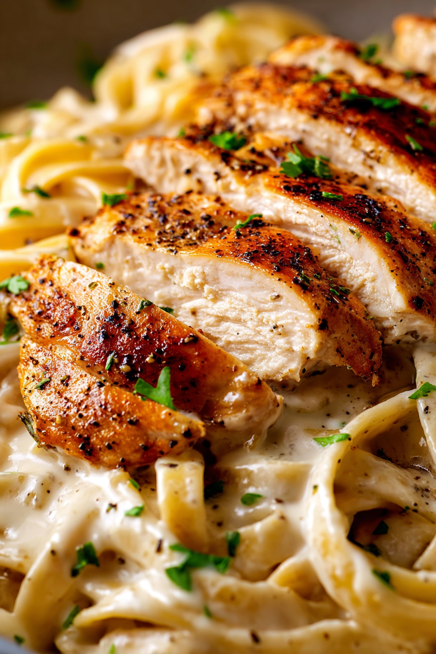 Easy Chicken Fettuccine Alfredo