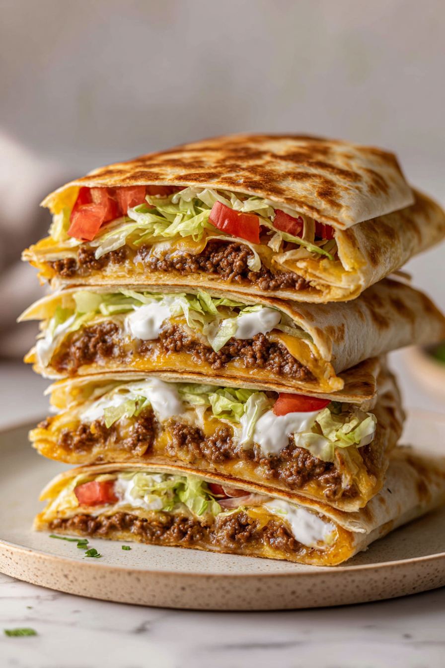 Easy Copycat Taco Bell Crunchwrap Supreme