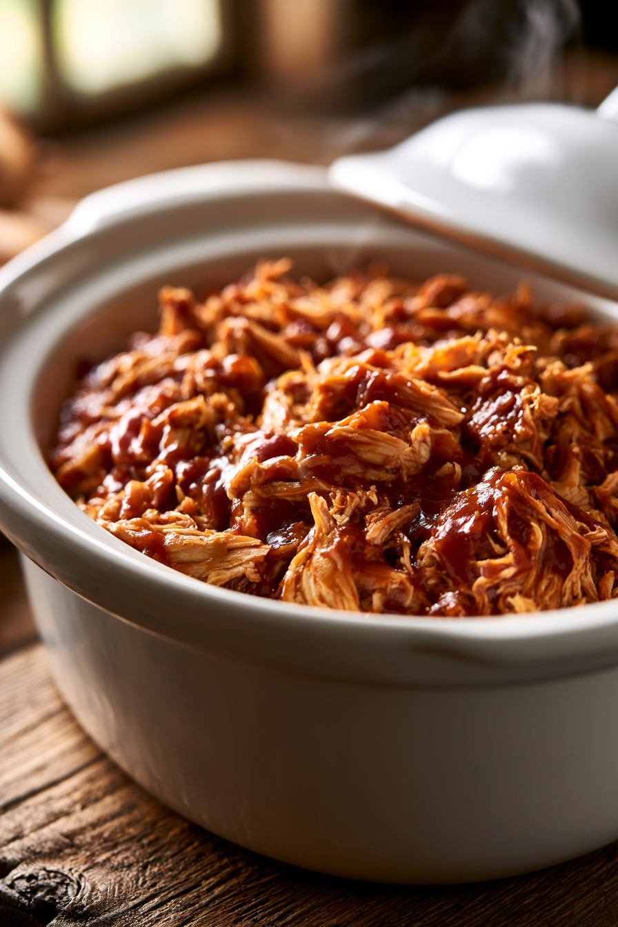 Easy Slow Cooker BBQ Pulled Chicken Sandwiches Easy Slow Cooker BBQ Pulled Chicken Sandwiches