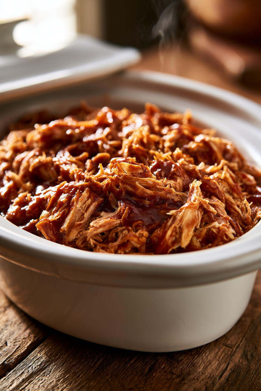 Easy Slow Cooker BBQ Pulled Chicken Sandwiches Easy Slow Cooker BBQ Pulled Chicken Sandwiches