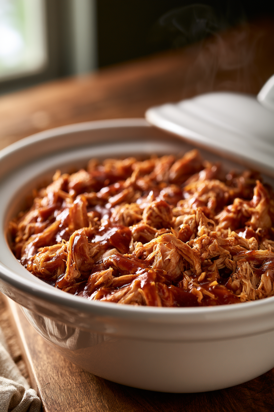 Easy Slow Cooker BBQ Pulled Chicken Sandwiches Easy Slow Cooker BBQ Pulled Chicken Sandwiches