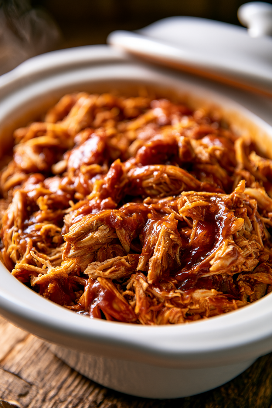 Easy Slow Cooker BBQ Pulled Chicken Sandwiches Easy Slow Cooker BBQ Pulled Chicken Sandwiches