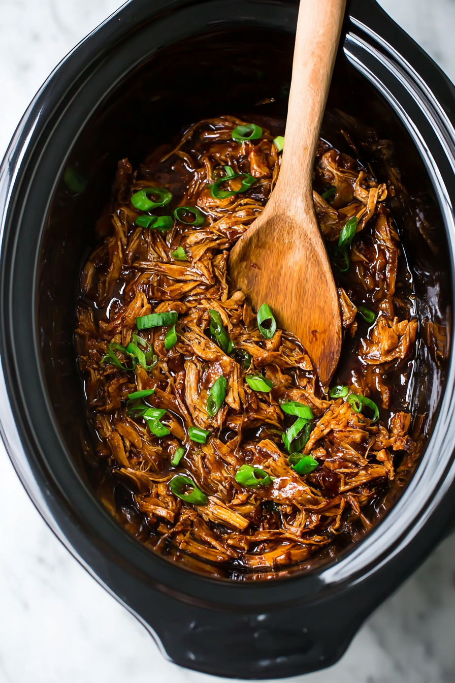 Easy Slow Cooker Honey Garlic Chicken