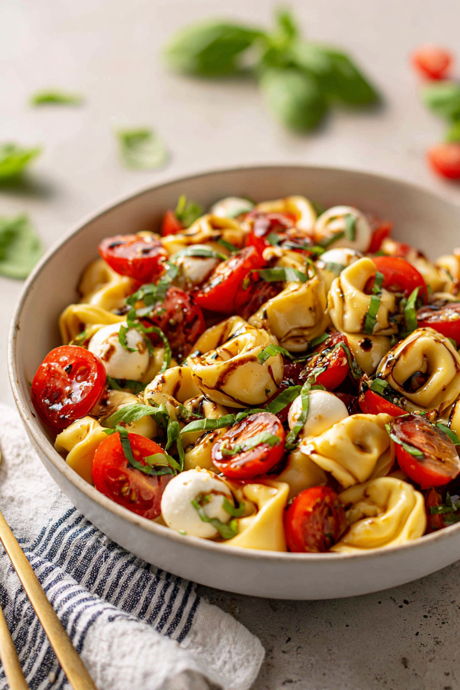 Easy Tortellini Caprese Salad