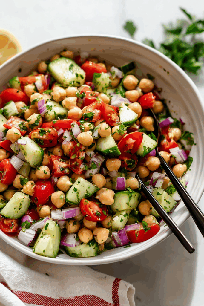 Fast And Delish Chickpea Salad