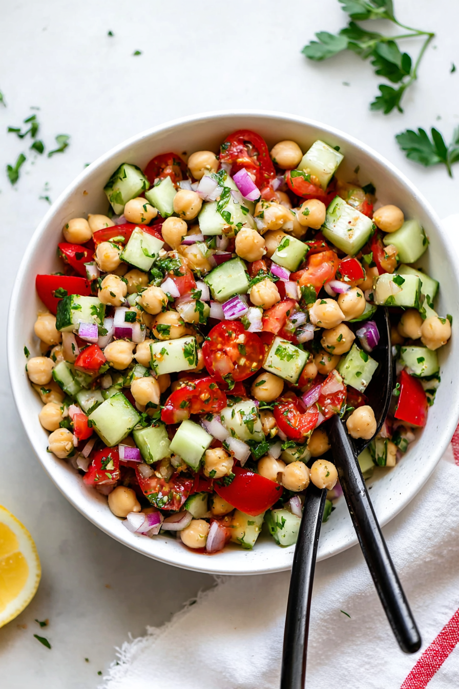 Fast And Delish Chickpea Salad