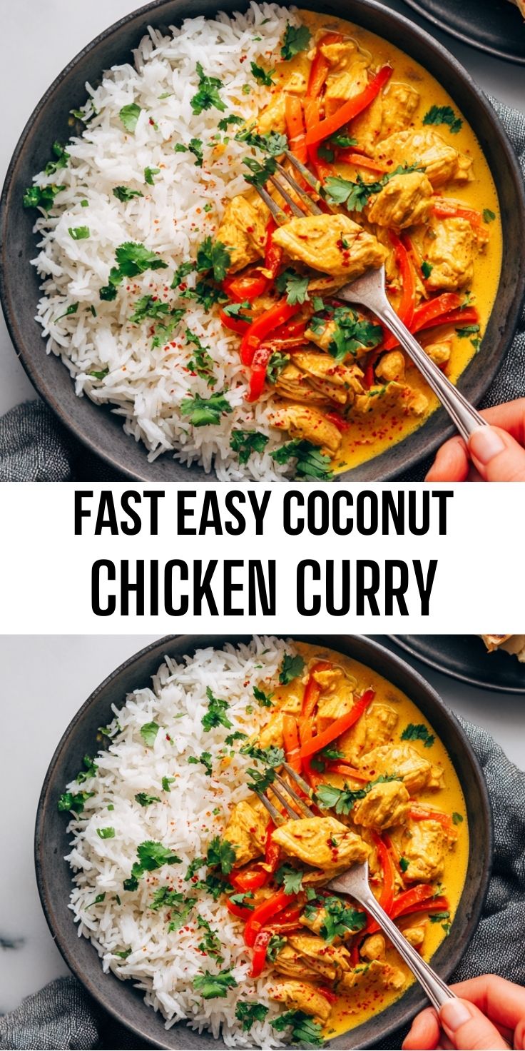 Fast Easy Coconut Chicken Curry - Thecozyweave