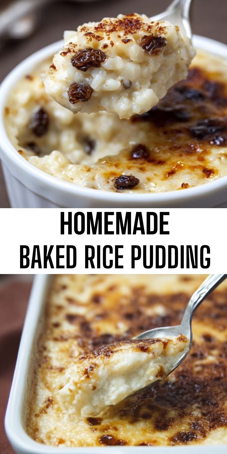 Homemade Baked Rice Pudding - Thecozyweave