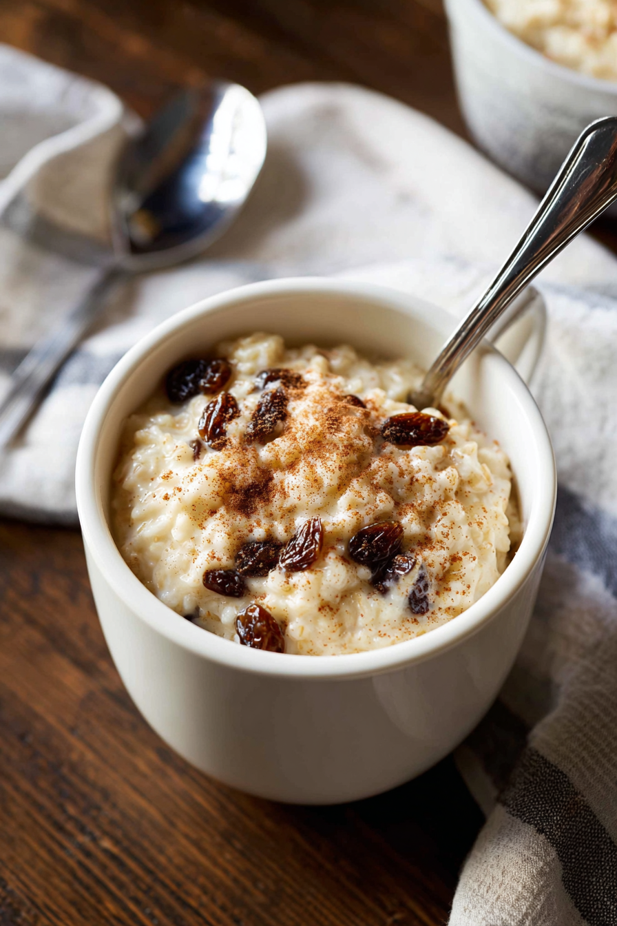 Homemade Baked Rice Pudding