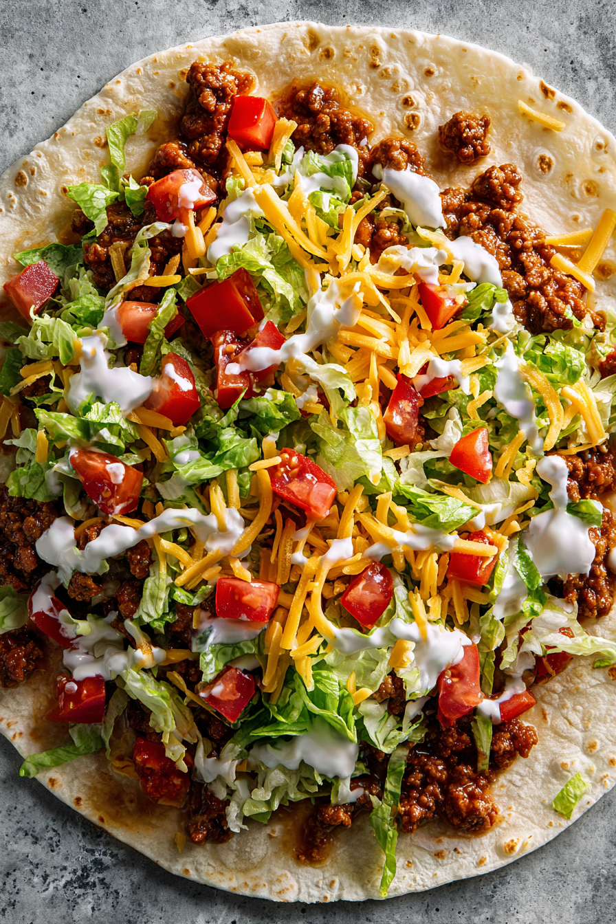 Homemade Crunchwrap Supreme Dinner