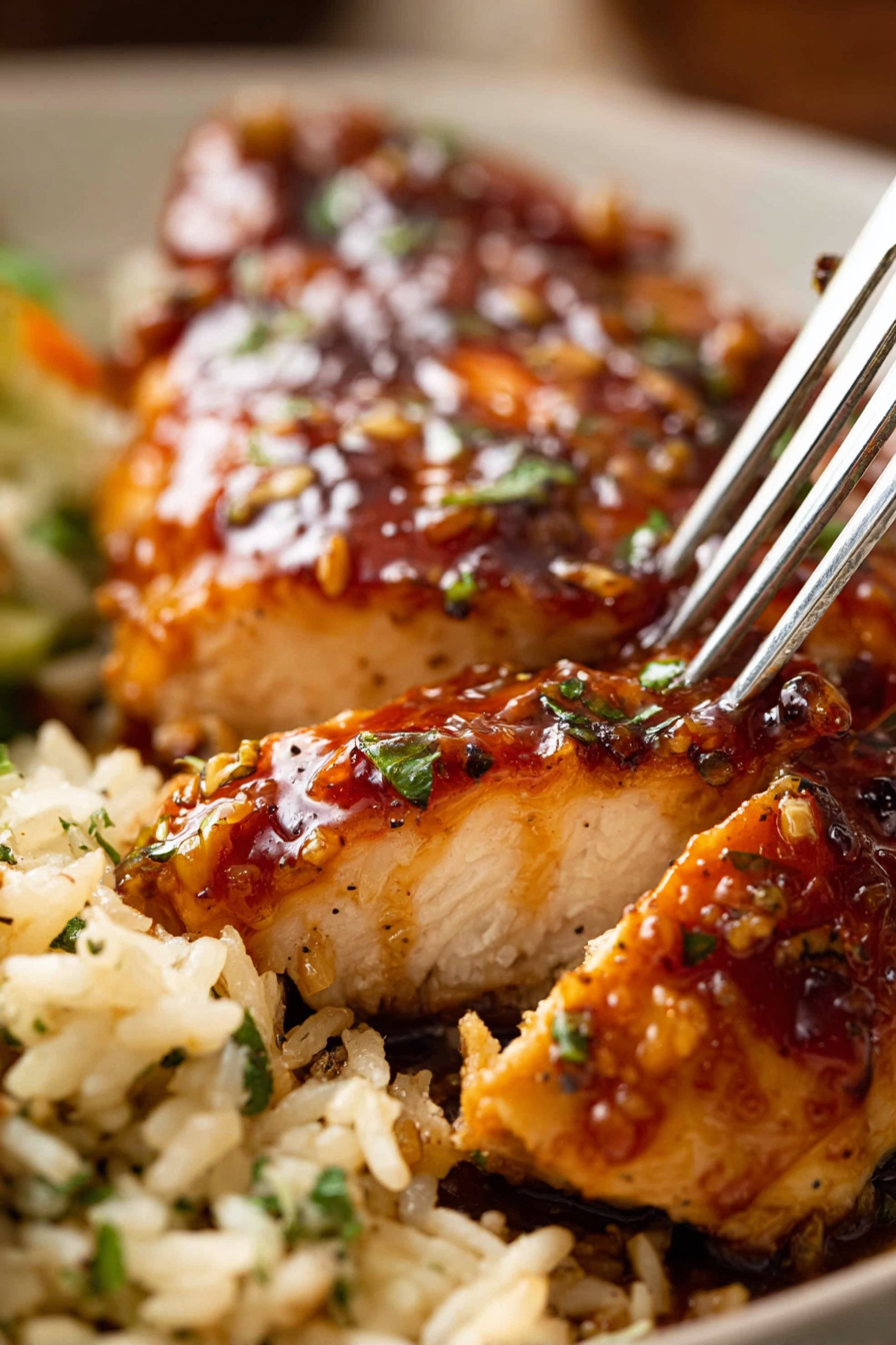 Honey Garlic Chicken Breast Dinner Recipe