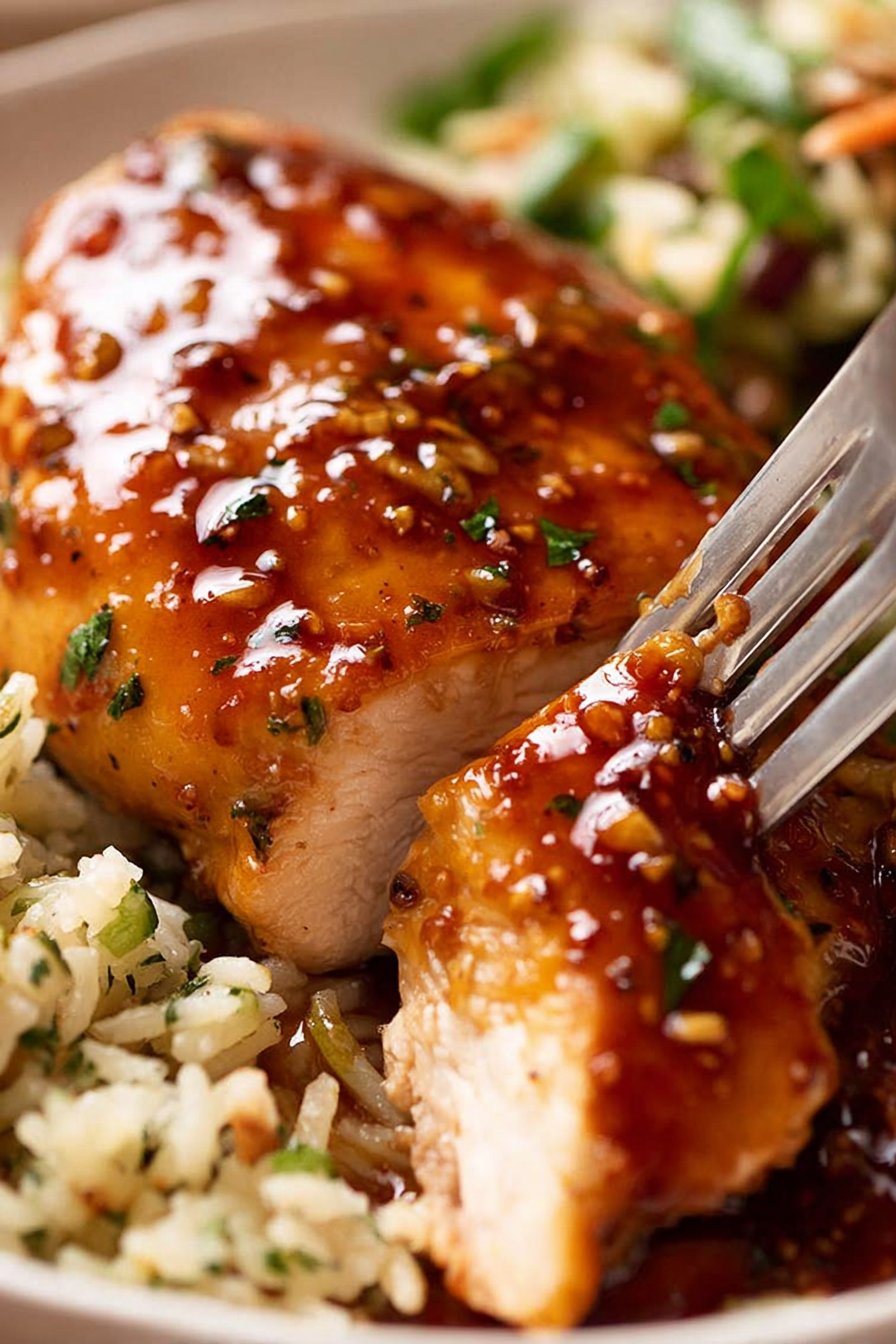 Honey Garlic Chicken Breast Dinner Recipe